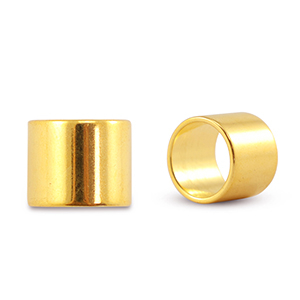 DQ European metal sliders tube Gold (Nickelfree)