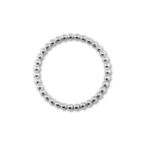 Stainless steel findings round Silver