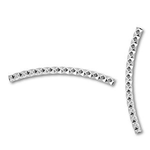 Stainless steel beads tube Silver