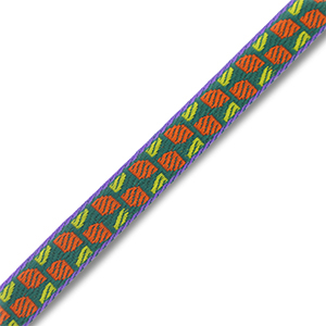 Ribbon text Green-Orange-Purple
