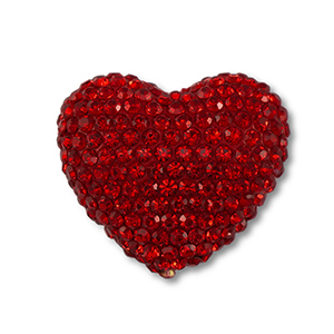 Bohemian beads heart Red