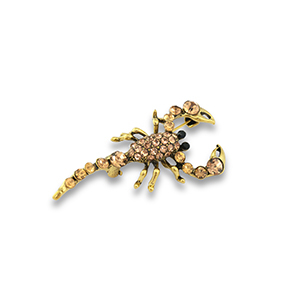 Brooches scorpio Gold-Black