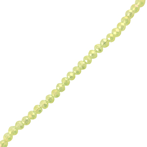 Top faceted beads 6x4mm disc Light Green