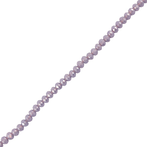 Top faceted beads 4x3mm disc Dark Lavender Grey