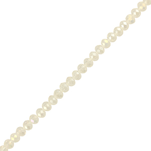 Top faceted beads 3x2mm disc Transparent