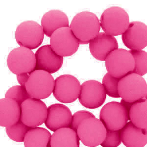 4 mm acrylic beads Fuchsia