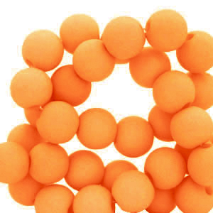 4 mm acrylic beads Orange