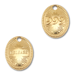 BY31&reg; Stainless steel charm angelnumbers 999 / release Gold