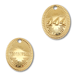 BY31&reg; Stainless steel charm angelnumbers 444 / protection Gold