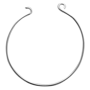 DQ metal Bangle bracelet Antique silver (nickel free)