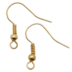 DQ European metal earrings Gold (nickel free)