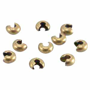 DQ European metal crimp covers 5mm Antique Bronze (nickel free)