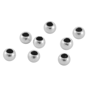DQ European metal crimp beads 3mm Antique Silver (nickel free)