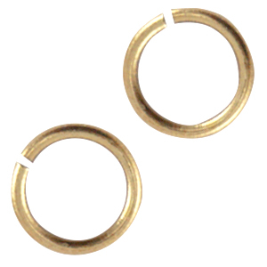DQ European metal jump ring 5mm Antique Bronze (nickel free)