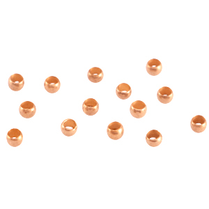 DQ European metal crimp beads 2mm Rose Gold (nickel free)