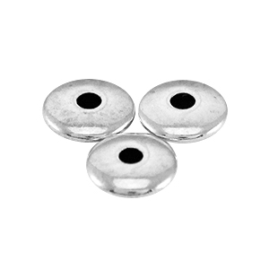 DQ European metal beads disc 4x1.5mm Antique Silver (nickel free)