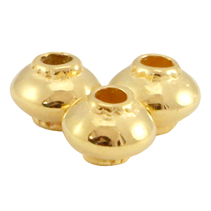 DQ European metal cone shaped bead Gold (nickel free)