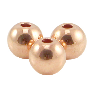 DQ European metal beads 4mm Rose Gold (nickel free)