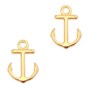 DQ European metal charms anchor Gold (nickel free)