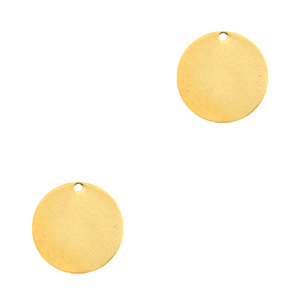 Designer Quality metal for ImpressArt charm 10mm Gold (Nickel free)