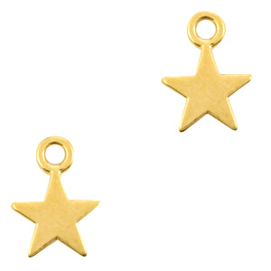 DQ European metal charms star Gold (nickel free)