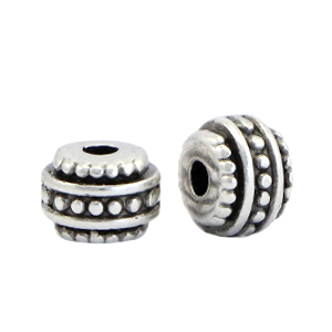 DQ European metal beads deco Antique Silver (nickel free)