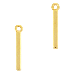 DQ European metal charms bar Gold (nickel free)