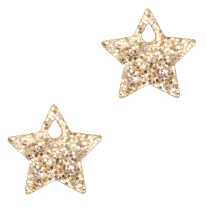 Plexx charms star glitter Rose Peach