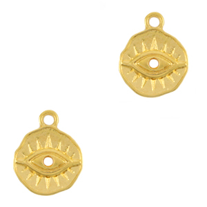 DQ European metal charms Eye of Providence Gold (nickel free)