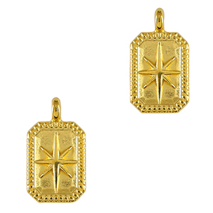 DQ European metal charms star Gold (nickel free)