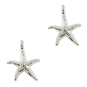 DQ European metal charms starfish Antique Silver (nickel free)