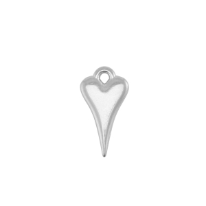 DQ European metal charms Heart Antique Silver