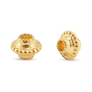 DQ European metal beads spacer Bali Gold (Nickelfree)
