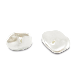 Imitation freshwater pearls White