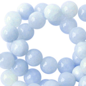 Natural stone beads 6mm Light Blue