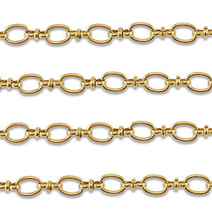 Stainless steel findings belcher chain oval Gold