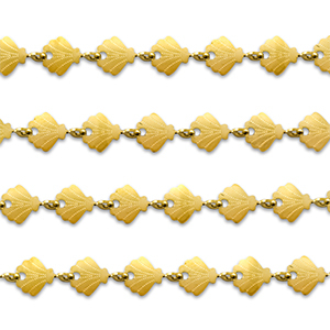 Stainless steel findings belcher chain shell Gold