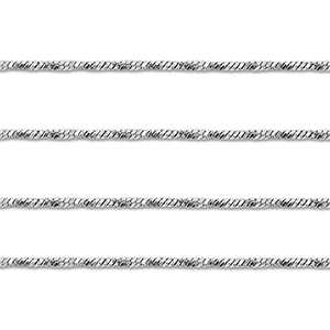 Stainless steel findings belcher chain twisted Silver