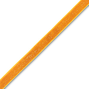 Velvet ribbon Orange-Silver Glitter