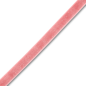 Velvet ribbon Vintage Pink-Silver Glitter