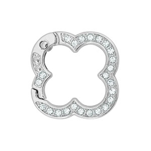 Colourful jewellery findings key chain flower Silver