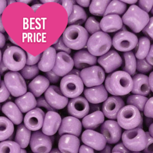 Glass seed beads 6/0 (4mm) Paisley Purple