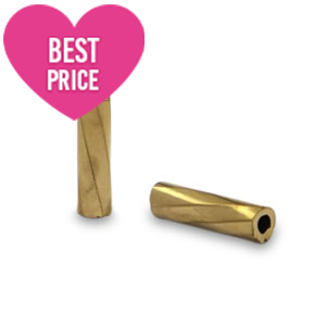 Glass seed beads special Bugles twist Antique Gold