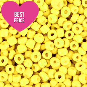 Glass seed beads 12/0 (2mm) Bold Neon Yellow