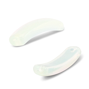 Natural stone connector Moonstone Milky White