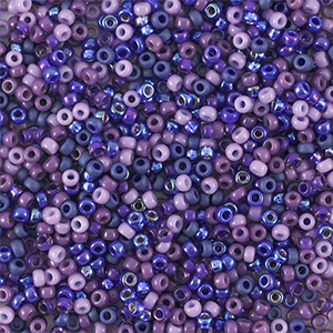 Miyuki seed beads 11/0 Purple blues