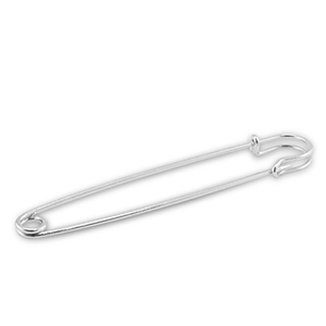 Metal findings ornamental pin Silver