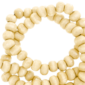 Wooden beads round 6mm Nature Wood-Natural Brown