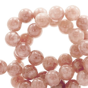 Natural stone beads Marble and Calcite 4mm Light Vintage Rose