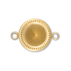 BY31&reg; Stainless steel connector with setting for SS39 chaton Gold